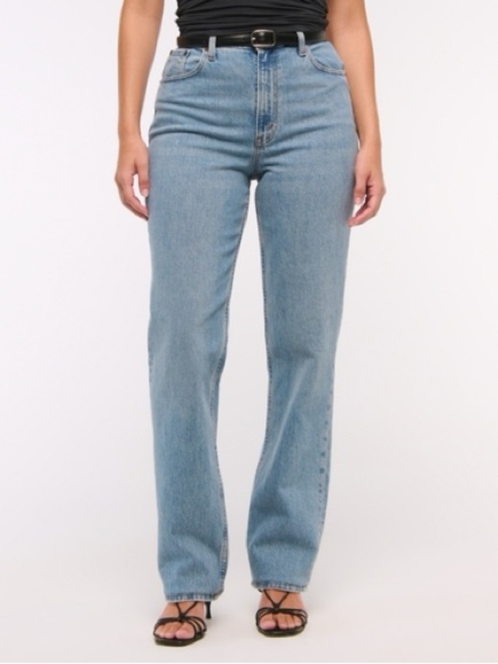 A&F 90s Straight Ultra High Rise Jeans 28 Short Curve Love
